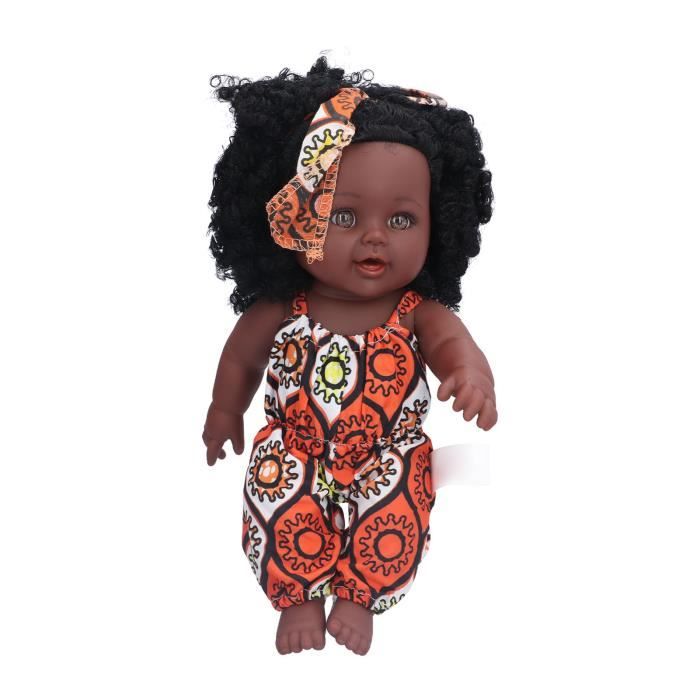 Poupée Bébé Reborn 20 Pouces Noire Afro-américaine Silicone Réaliste