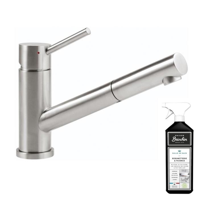 Robinet de cuisine VILLEROY & BOCH Como Shower Acier inoxydable Douchette extractible Économie d'eau - vue 1