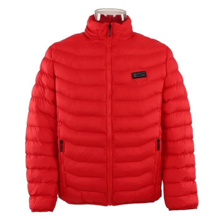 Veste Chauffante Enfant électrique – 13 Zones Chauffantes, 3 Températures Réglables, USB, Lavable, Coupe-vent