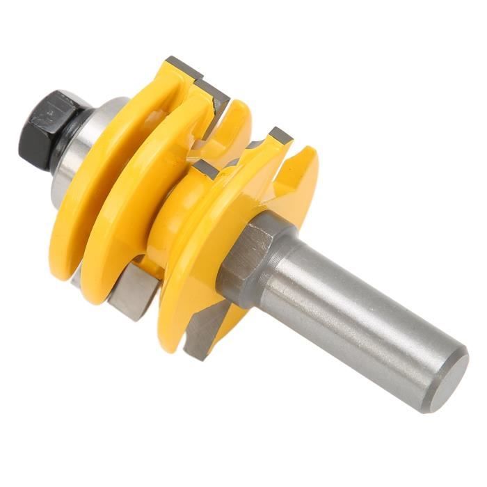 Fraise Réversible Pour Rail De Porte En Verre - Tige 8/12/12.7 Mm - Parfaite Pour Vos Projets Menuiserie