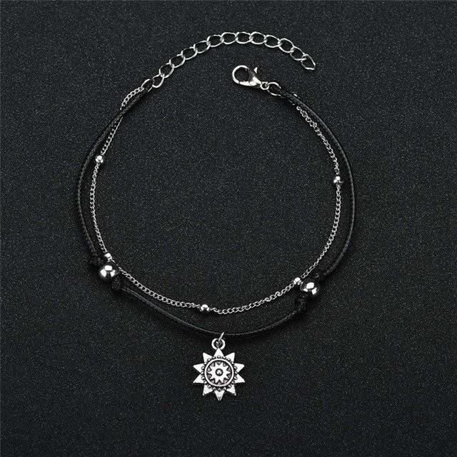 Wnddle 7 Pièces Bracelets De Cheville Argent Bohème Pour Femme – Style Plage & Été, Réglables, Lot Multi-Styles Super Tendance