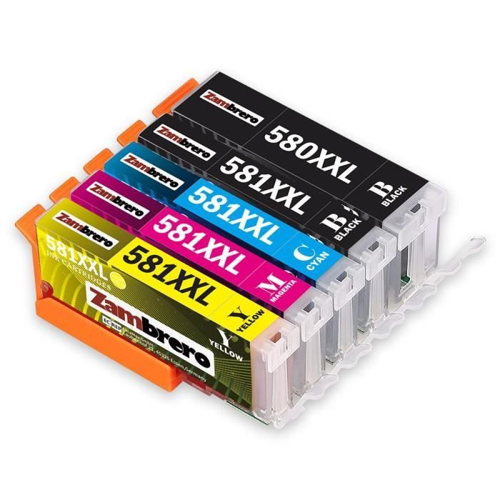 Cartouche D'encre Noire Compatible Canon PIXMA - Référence C-580Bk - 23 Ml - Neuf