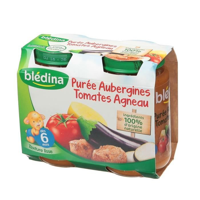 Bledina Petits Pots Puree Aubergines Tomates Agneau 2x0 G Des 6 Mois Achat Vente Legumes Cuisines Bledina Petits Pots Puree Aubergines Tomates Agneau 2x0 G Des