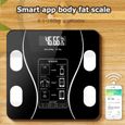 Pèse-Personne,Balances de poids et graisse corporelle,Bluetooth,électronique,pour poids corporel numérique,écran LCD en - Type Pink-1