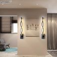 RUMOCOVO® Minimaliste moderne Lampes Murales Salon Chambre Chevet Lustre Lampe Couloir Éclairage décoration,47.5*6.5cm - White-1