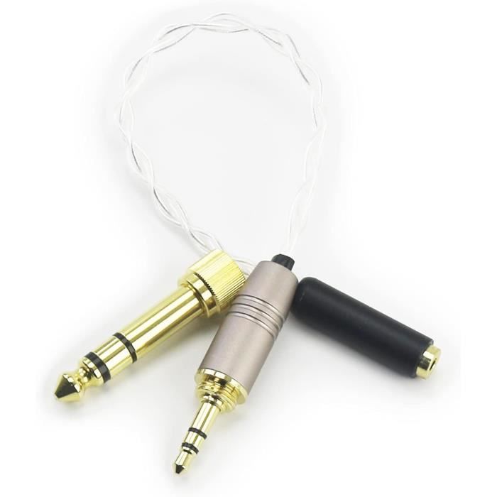 Adattatore Cavo Audio TRS 3.5mm Femmina A TRRS Maschio - Per PC Laptop E Smartphone (Microfono + Audio)