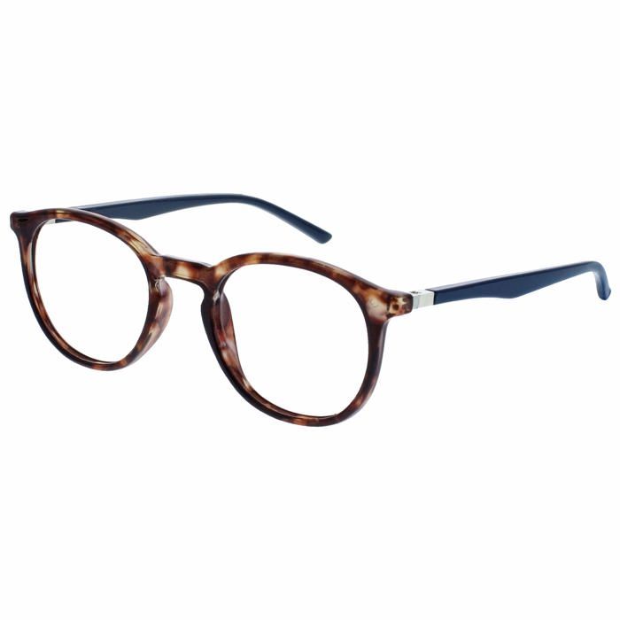 OPULIZE Lunettes De Lecture Anti Lumière Bleue - Monture Arrondie Tendance Avec Rivets Métal, Confort Tout Âge