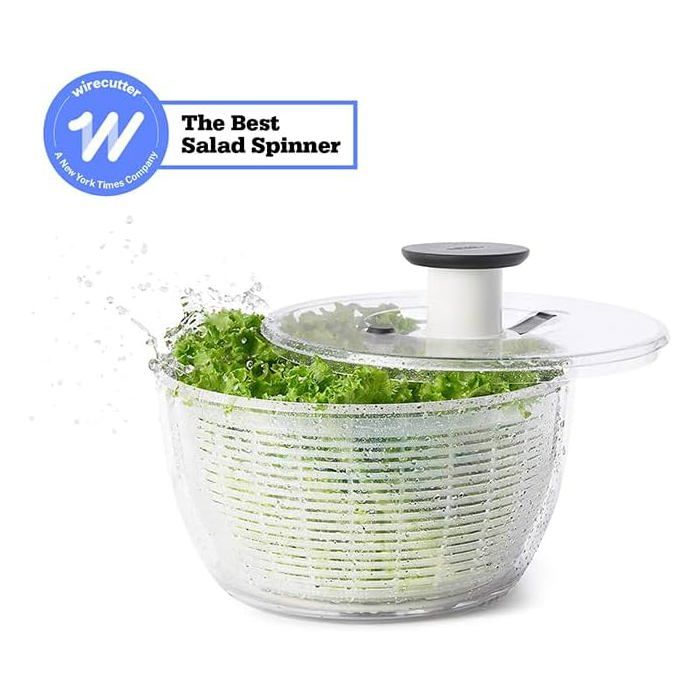 Essoreuse à Salade GLOSKIN 3 Litres - Sans BPA, Panier Intérieur Amovible - Pour Laver Et Sécher Légumes Facilement - 8