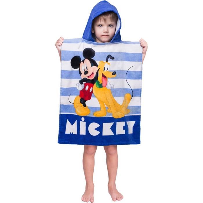 Cape de bain Disney Mickey Pluto Stripe 100 Coton 19PN208 Cdiscount Puericulture Eveil bebe