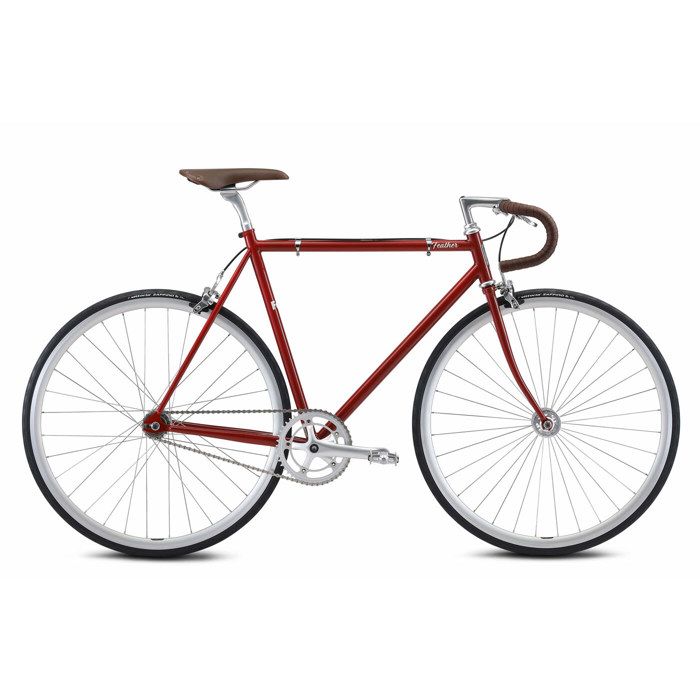 V lo urbain fixie Fuji Feather 2021 noir 52 cm 163 170 cm
