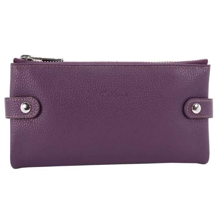 KATANA Grand Porte Feuille à 3 Volets en Cuir réf 953017 (11 couleurs disponible KATANA Grand Porte Feuille à 3 Volets en Cuir réf 953017 (11 couleurs disponible