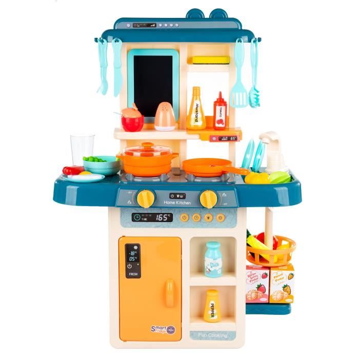 Kinderplay Cuisine Enfant, Cuisine pour Enfants - Hauteur De La Cuisine 93.5 cm, 65 Accessoires