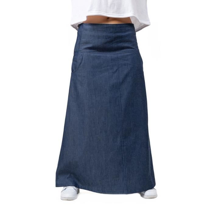 Jupe longue jean denim Lewis Bleu Cdiscount Pret a Porter