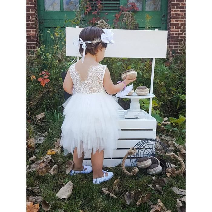 Robe de princesse pour enfant - Robe de soirée de mariage - Jupe longue -  Jupe longue - Costume de petite fille : : Mode