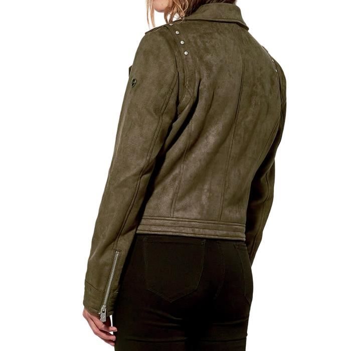 Veste perfecto Kaki Femme Kaporal Freon Kaki Cdiscount Pr t Porter
