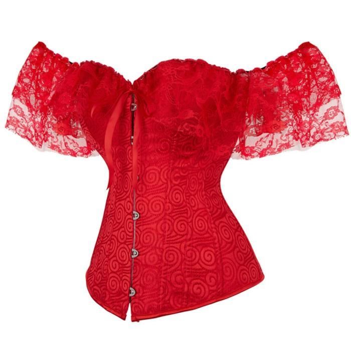 Corset Femme Bustier Dentelle Avec Floral Vintage Bustier Mariage