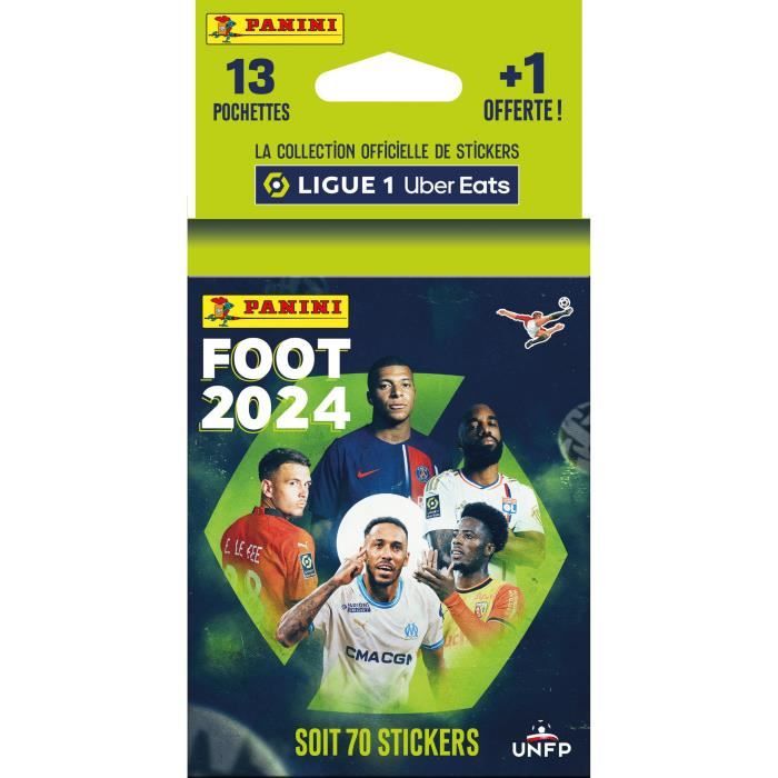 Panini - Foot 2024 Ligue 1 Uber Eats Coffret Album + 22 Pochettes