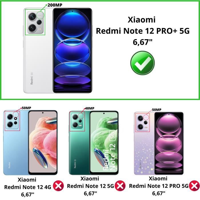 Verre Trempé pour Xiaomi Redmi Note 12 PRO PLUS 5G - Redmi Note 12 PRO+ 5G  [Pack 2] Film Vitre Protection Ecran Phonillico®