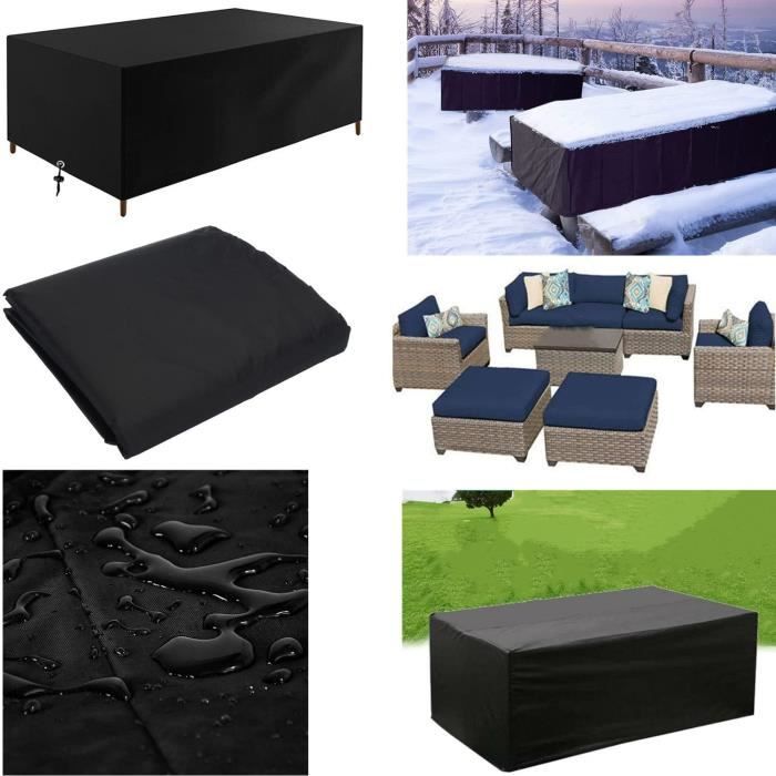 Housse Salon De Jardin 180x100x85cm (LxWxH) Table De Jardin