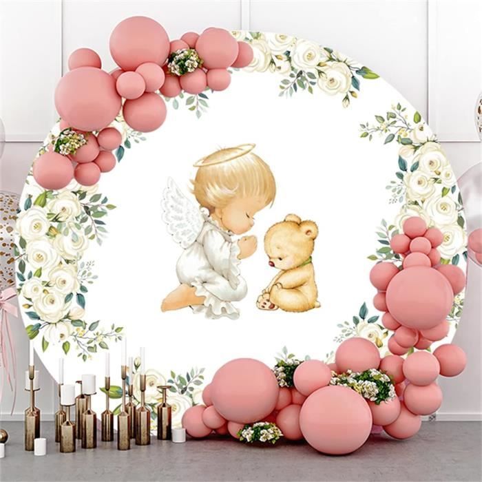 Toile de fond Baby Shower Aventure Carte Florale CSH2-169