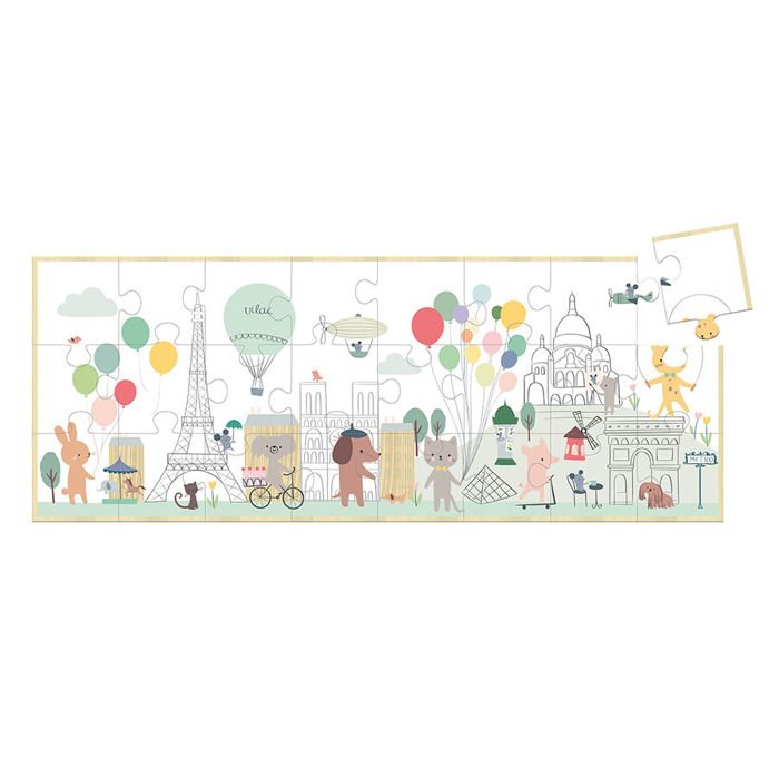 Puzzle en bois - VILAC - Escapade à Paris - 24 pièces - Développe ...