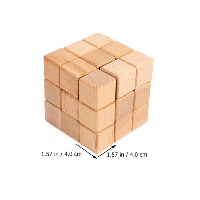 Blocs de construction de puzzle 3D en bois pour l'éducation