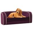 Canapé pliable pour chien Bordeaux 73x67x26 cm Coussin lavable-2
