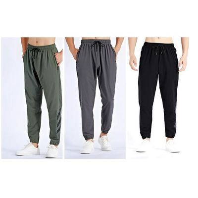 Pantalon Homme Sport Stretchavec Poches zippees Imprime Respirant Jogging Noir Cdiscount Pret a Porter