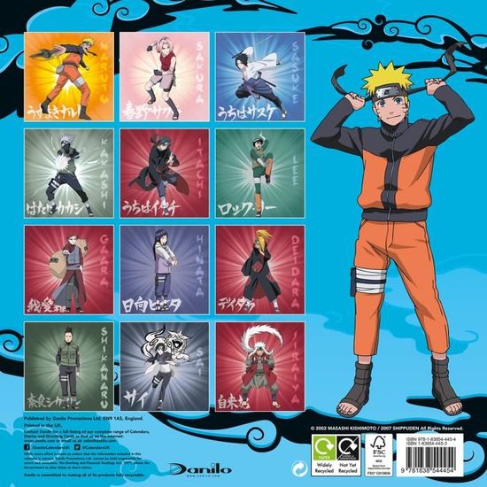 Naruto Calendrier Mural 21 Unisexe Calendrier Mural Multicolore Cdiscount Beaux Arts Et Loisirs Creatifs