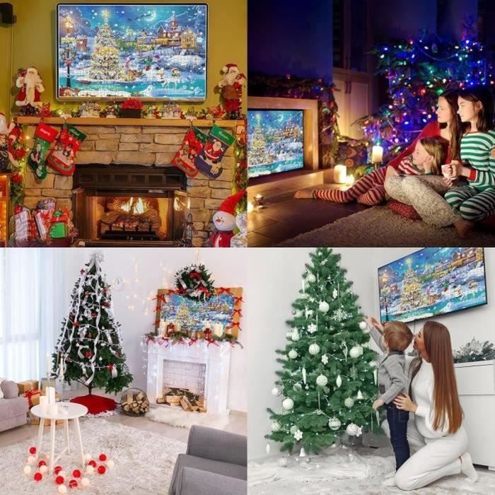 Puzzle Calendrier de l'Avent 2023, 1008 pièces Puzzle 24 jours Compte à  rebours de Noël Calendriers de l'Avent, Idée cadeau de Noël pour les  enfants adultes