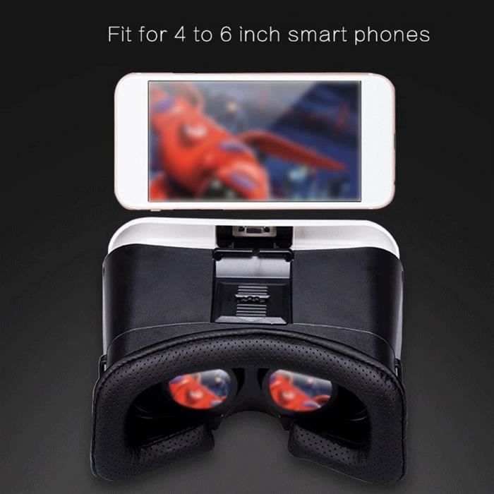 Casque de RV Realite virtuelle VR 3D Casque Smart Lunettes Casque Verres 3D reglables avec poignee for 4 7 6.7in Smartphones J A251 Cdiscount