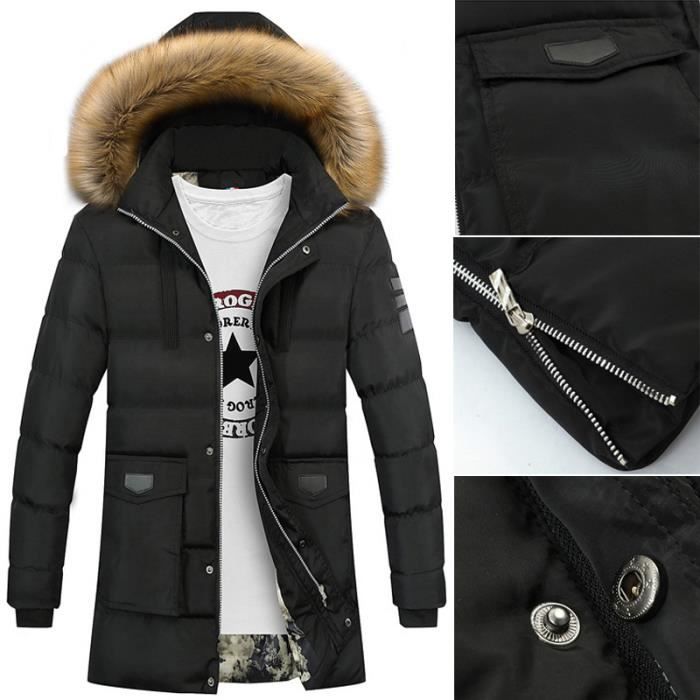 Doudoune cuir store matelassé homme