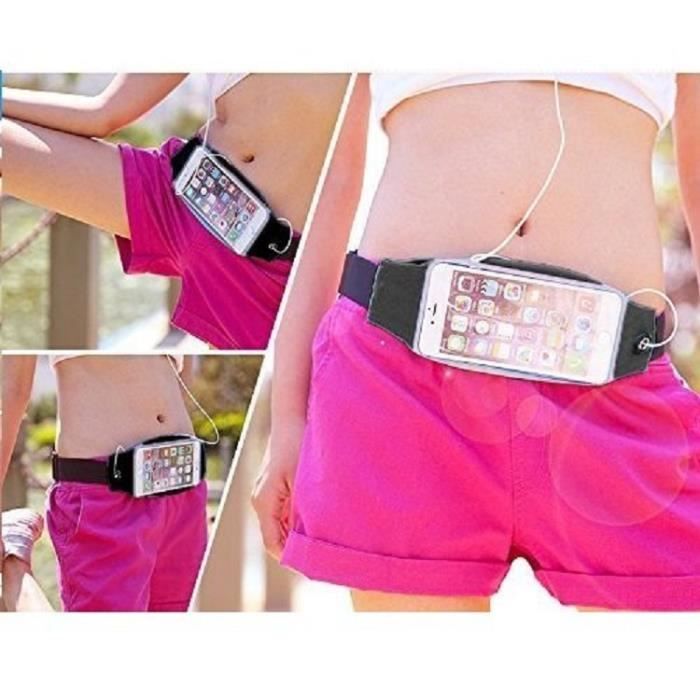 NOVAGO Ceinture de sport neoprene impermeable pour les smartphones jusqu a 5.8