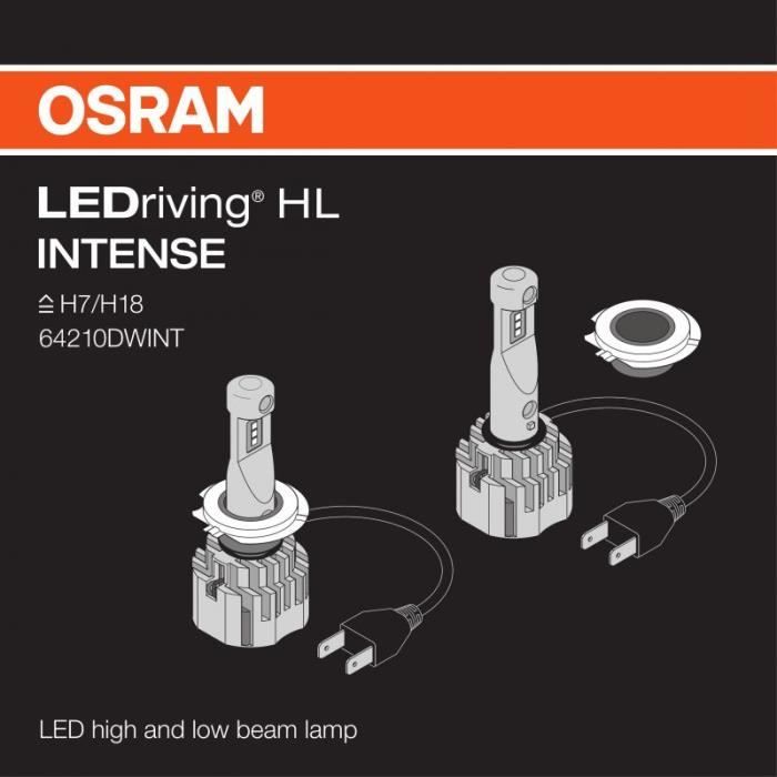 Ampoules H7 LED Osram Night Breaker Homologuées en France