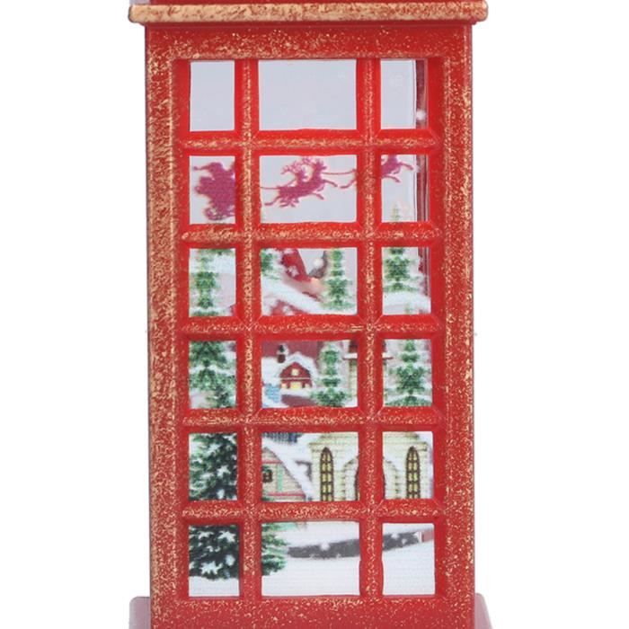 Pwshymi Lanterne Boule Neige de Noël Lumineuse Décoration Maison