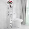 Meuble Wc Colonne De Salle De Bain Armoire Toilette Haute Armoire
