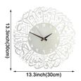 BS08764-objet decoratif Horloge islamique en métal | Art mural islamique, décor à la maison islamique, décor islamique o4709-3