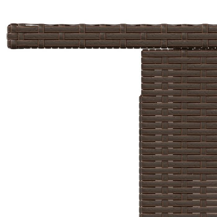 BEST LIFE Table de jardin - RUIGOU - dessus en verre marron 100x55x73 ...