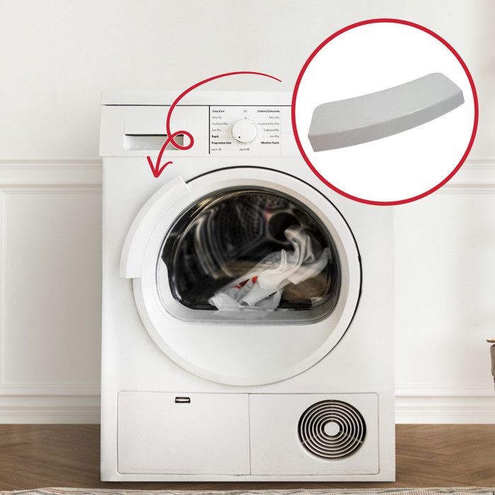 Poignée De Porte Pour Sèche-linge Bosch Siemens - Référence 00644221 / 00497710 - Neuf Emballé