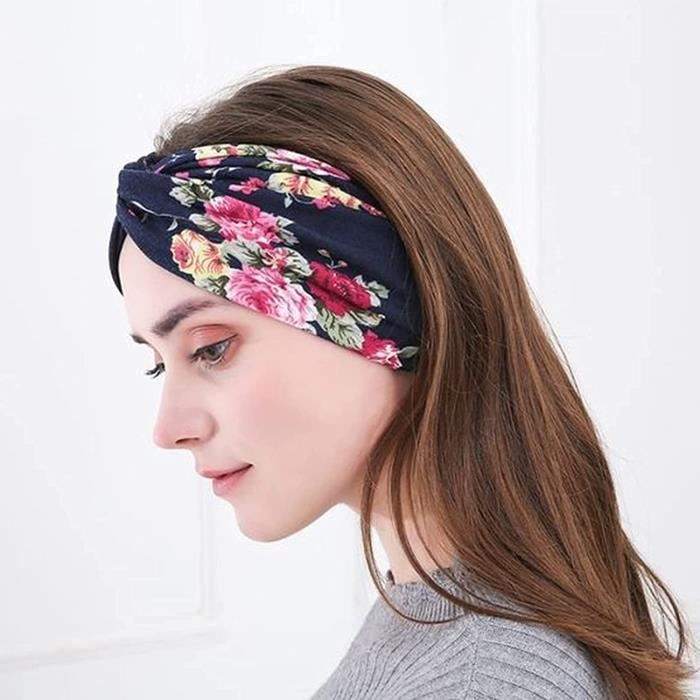 ChangM Bandeaux Boho Fleur Bandeau cheveux Yoga Coton foulard tissu serre-tête  pour femmes (pack de 6) - Cdiscount Au quotidien