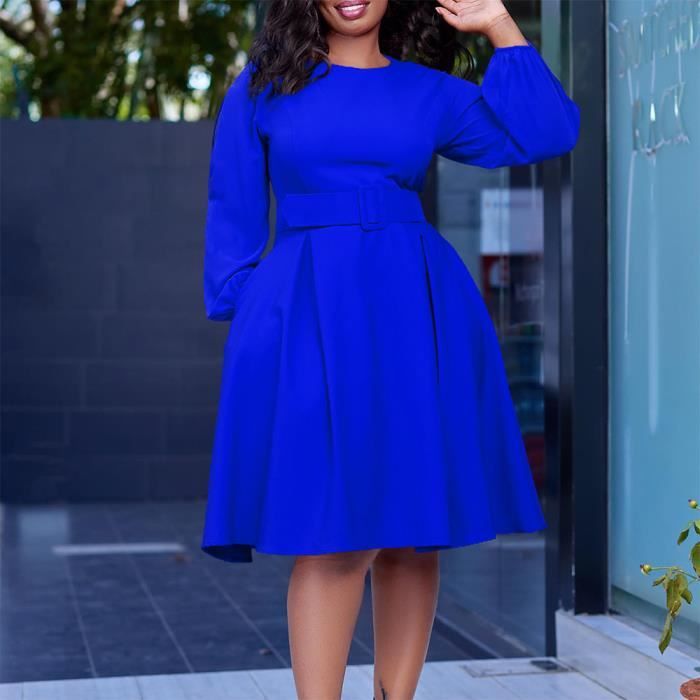 Robe trapeze longue africaine pour femmes robes de bureau pour femmes soiree taille haute grande taille dames 1.5mmx20371m Cdiscount Pret a Porter