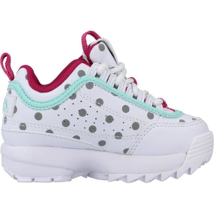 Basket Enfant FILA 128474 Blanc Synthetique Lacets