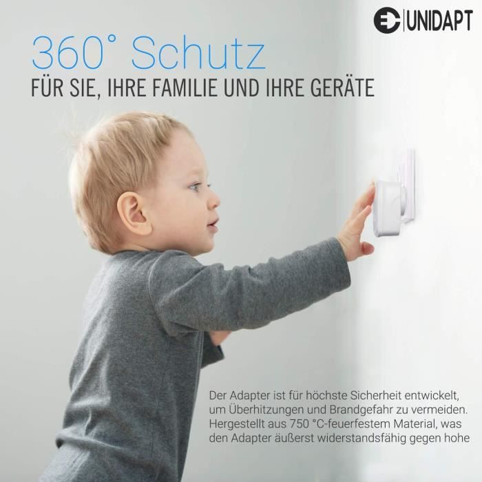 Adaptateur De Voyage UK Vers EU (Europe) - 13A, 230V - Pour Prises Françaises/allemandes - Marque DP