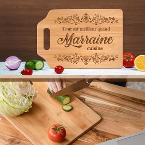 Planche à Découper En Bambou Gravée "J'peux Pas" - 30x20 Cm - Plateau Apéro Cadeau Pour Homme Femme