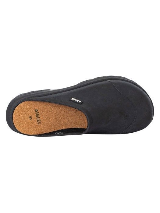 Sabots AIGLE Corlay Noir Caoutchouc Confortable en liège