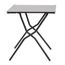 Anytime Table De Jardin Pliante Noire Et Grise 64x68cm Gris