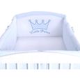 Tour de lit bébé complet Prince bleu XXL - Fabrication européenne - 135-0