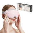 3D Mask LUNAVO Rechargeable Hot Compress 5 Massage Levels - Pink_voghion.com