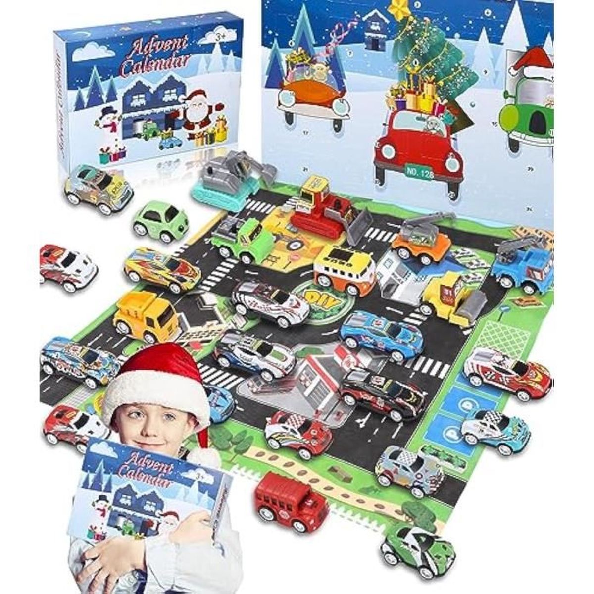 Calendrier de l'Avent 2022 Voiture, Jouet Enfant 3 4 5 6 Ans Voiture