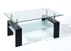 INTERLINK Inter Link Table basse DANA Noir Verre MDF
